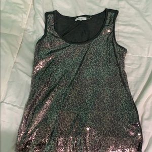 Sequin sleeveless top